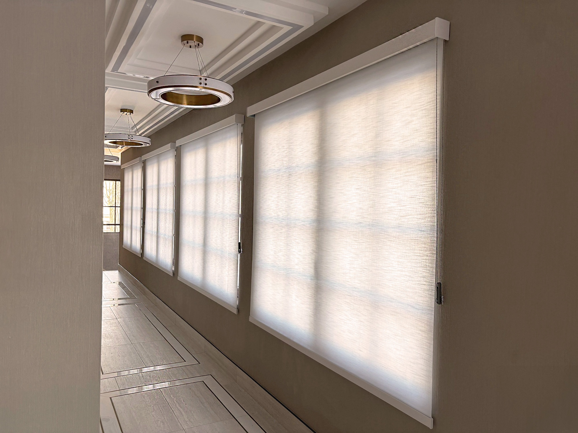 Custom Hunter Douglas Woven Weave Roller Shade Window Treats Inc