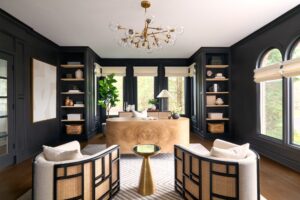 Custom Roman Shades and Drapery Office by Bartholomew Studio Photographers