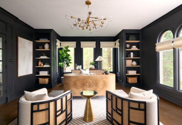 Custom Roman Shades and Drapery Office by Bartholomew Studio Photographers