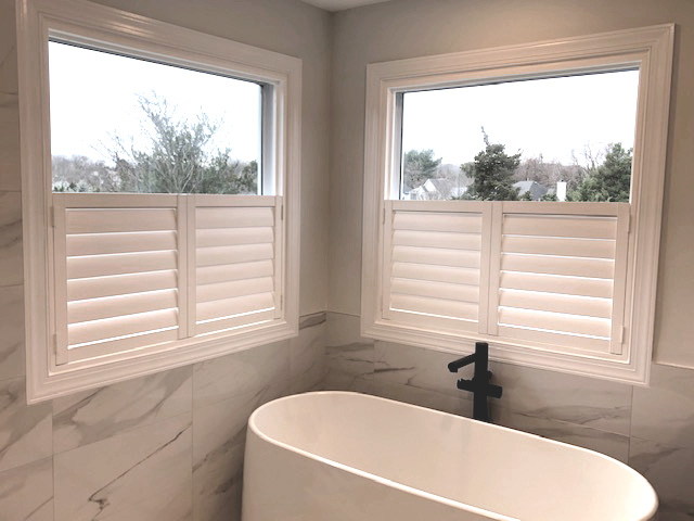 Palm Beach Cafe Shutters In White Window Treats Inc
