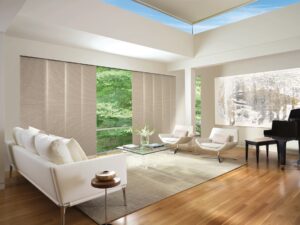 Skyline Powerview Solar Shades In Living Room